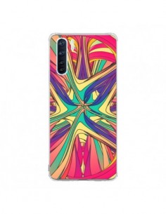 Coque Oppo Reno3 / A91 Veins Veines Azteque Vagues -...