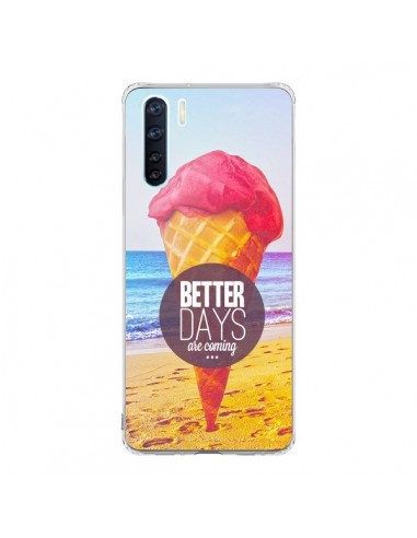 Coque Oppo Reno3 / A91 Glace Ice Cream _té - Eleaxart