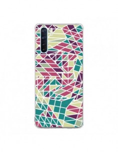 Coque Oppo Reno3 / A91 Azteque Triangles Vert Violet -...