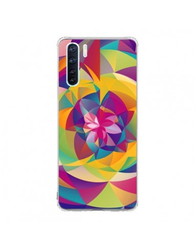 Coque Oppo Reno3 / A91 Acid Blossom Fleur - Eleaxart