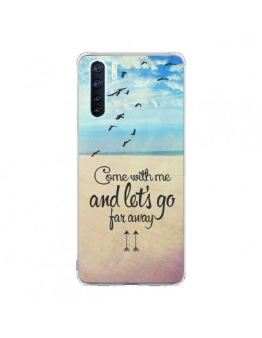 Coque Oppo Reno3 / A91 Let's Go Far Away Beach Plage - Eleaxart