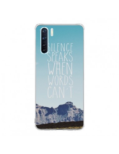 Coque Oppo Reno3 / A91 Silence speaks when words can't paysage - Eleaxart