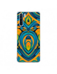 Coque Oppo Reno3 / A91 Cross Heart Azteque Coeur - Eleaxart
