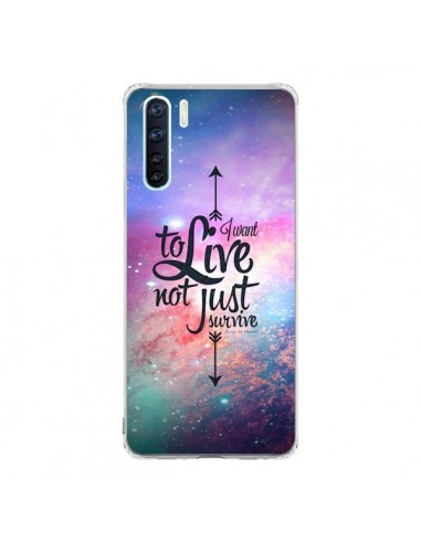 Coque Oppo Reno3 / A91 I want to live Je veux vivre - Eleaxart