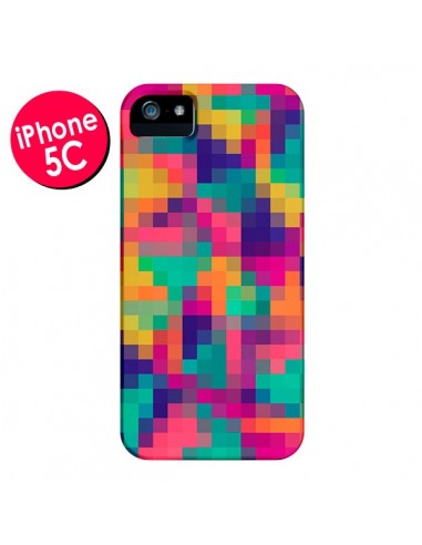 Coque Exotic Mosaic Pixels Azteque pour iPhone 5C - Eleaxart