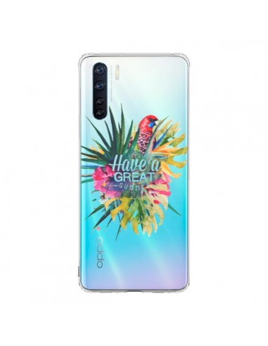 Coque Oppo Reno3 / A91 Have a great summer Ete Perroquet Parrot - Eleaxart