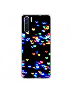 Coque Oppo Reno3 / A91 Heart Coeurs Muticolores -  Léa...