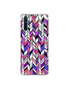 Coque Oppo Reno3 / A91 Graphic Azteque Rose Violet -  Léa...