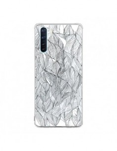 Coque Oppo Reno3 / A91 Courbes Meandre Blanc Noir -  Léa...