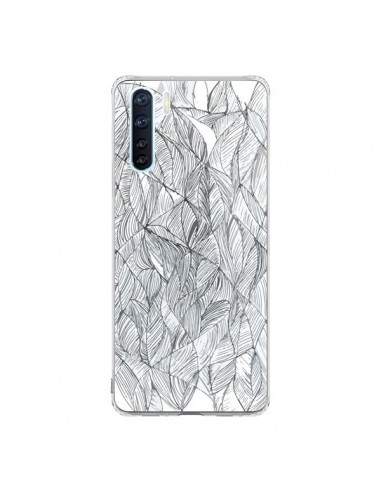 Coque Oppo Reno3 / A91 Courbes Meandre Blanc Noir -  Léa Clément