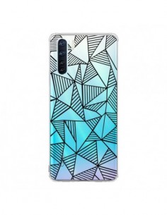 Coque Oppo Reno3 / A91 Lignes Grilles Triangles Grid...