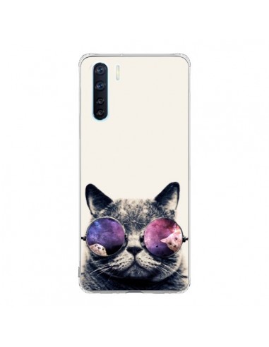 Coque Oppo Reno3 / A91 Chat à lunettes - Gusto NYC