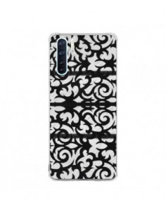 Coque Oppo Reno3 / A91 Abstrait Noir et Blanc - Irene...