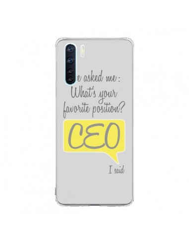 Coque Oppo Reno3 / A91 What's your favorite position CEO I said, jaune - Shop Gasoline