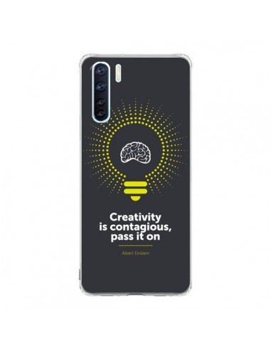 Coque Oppo Reno3 / A91 Creativity is contagious, Einstein - Shop Gasoline