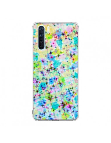 Coque Oppo Reno3 / A91 Stars Etoiles Bleues -...