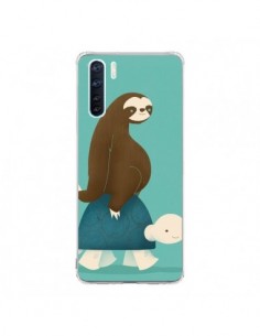 Coque Oppo Reno3 / A91 Tortue Taxi Singe Slow Ride - Jay...