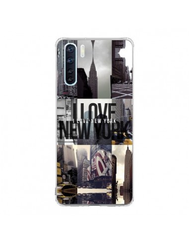 Coque Oppo Reno3 / A91 I love New Yorck City noir - Javier Martinez