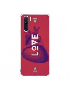 Coque Oppo Reno3 / A91 Love Coeur Triangle Amour - Javier...