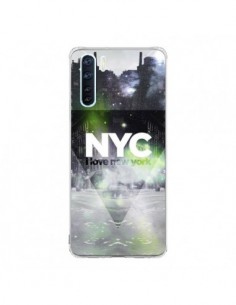 Coque Oppo Reno3 / A91 I Love New York City Vert - Javier...
