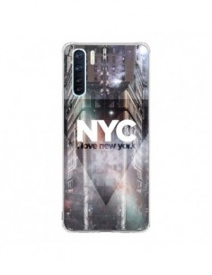 Coque Oppo Reno3 / A91 I Love New York City Violet -...