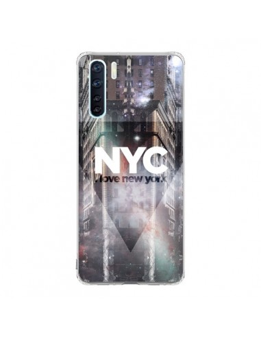 Coque Oppo Reno3 / A91 I Love New York City Violet - Javier Martinez