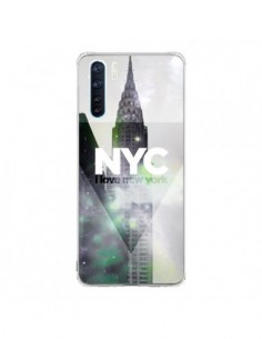 Coque Oppo Reno3 / A91 I Love New York City Gris Violet...