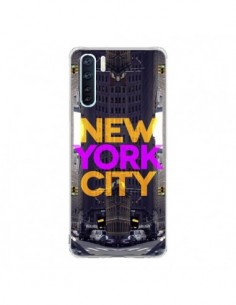 Coque Oppo Reno3 / A91 New York City Orange Violet -...
