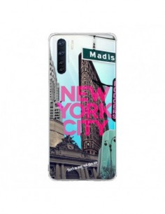 Coque Oppo Reno3 / A91 New Yorck City NYC Transparente -...