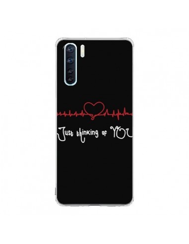 Coque Oppo Reno3 / A91 Just Thinking of You Coeur Love Amour - Julien Martinez