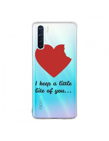 Coque Oppo Reno3 / A91 I keep a little bite of you Love Heart Amour Transparente - Julien Martinez