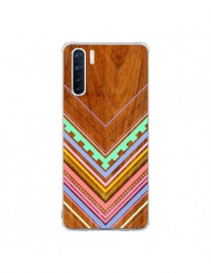 Coque Oppo Reno3 / A91 Azteque Arbutus Pastel Bois Aztec...