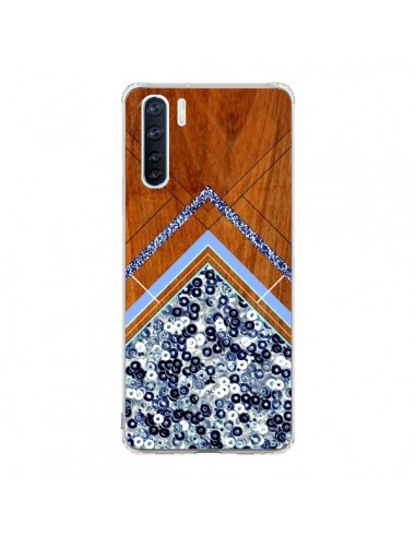 Coque Oppo Reno3 / A91 Sequin Geometry Bois Azteque Aztec Tribal - Jenny Mhairi