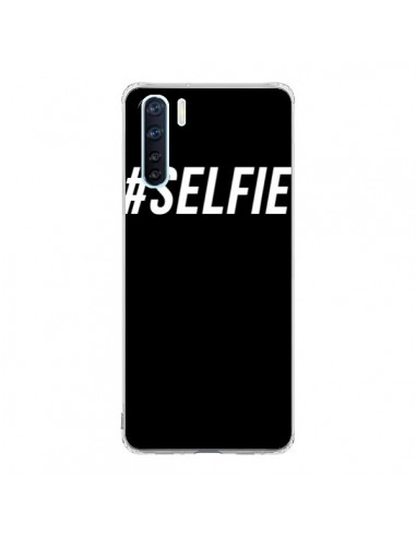 Coque Oppo Reno3 / A91 Hashtag Selfie Blanc Vertical - Jonathan Perez
