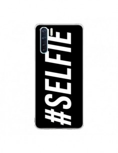 Coque Oppo Reno3 / A91 Hashtag Selfie Noir Horizontal -...
