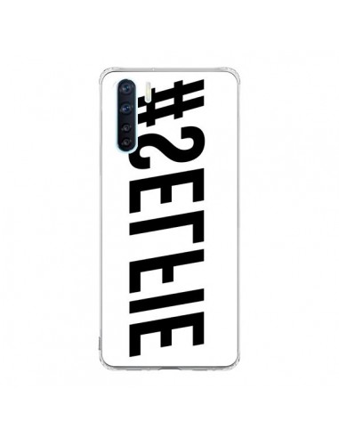 Coque Oppo Reno3 / A91 Hashtag Selfie Noir Inversé Horizontal - Jonathan Perez