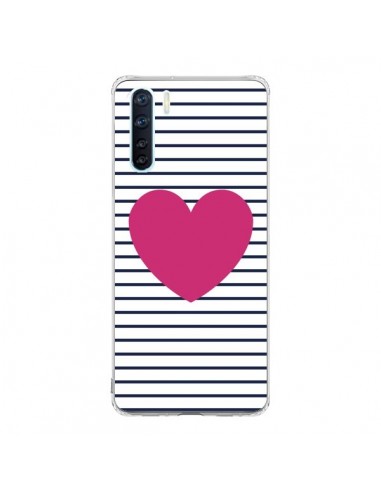 Coque Oppo Reno3 / A91 Coeur Traits Marin - Jonathan Perez