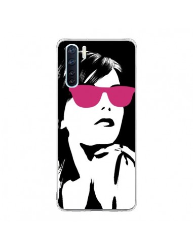 Coque Oppo Reno3 / A91 Fille Lunettes Roses - Jonathan Perez