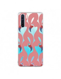 Coque Oppo Reno3 / A91 Flamant Rose Flamingo Transparente...