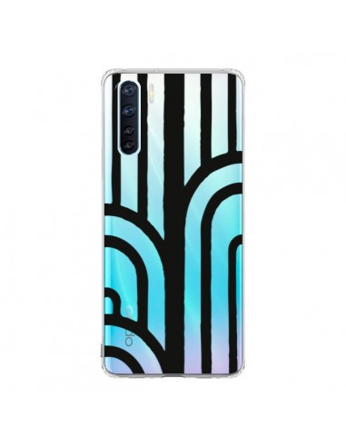 Coque Oppo Reno3 / A91 Geometric Noir Transparente - Dricia Do