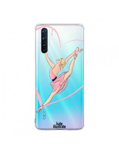 Coque Oppo Reno3 / A91 Ballerina Jump In The Air Ballerine Danseuse Transparente - kateillustrate