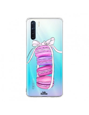 Coque Oppo Reno3 / A91 Macarons Pink Purple Rose Violet Transparente - kateillustrate