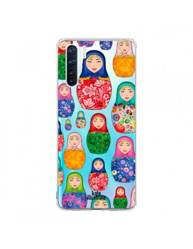 Coque Oppo Reno3 / A91 Matryoshka Dolls Poupées Russes Transparente - kateillustrate