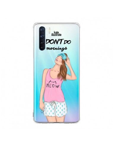 Coque Oppo Reno3 / A91 I Don't Do Mornings Matin Transparente - kateillustrate