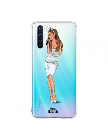 Coque Oppo Reno3 / A91 Ice Queen Ariana Grande Chanteuse Singer Transparente - kateillustrate