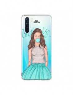 Coque Oppo Reno3 / A91 Bubble Girls Tiffany Bleu...