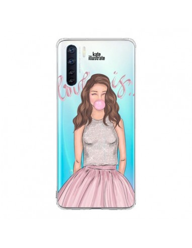 Coque Oppo Reno3 / A91 Bubble Girl Tiffany Rose Transparente - kateillustrate