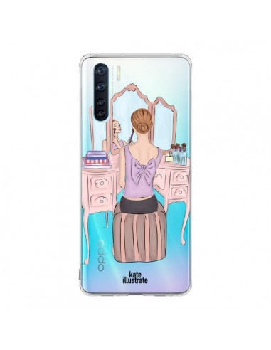 Coque Oppo Reno3 / A91 Vanity Coiffeuse Make Up Transparente - kateillustrate
