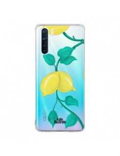 Coque Oppo Reno3 / A91 Lemons Citrons Transparente -...