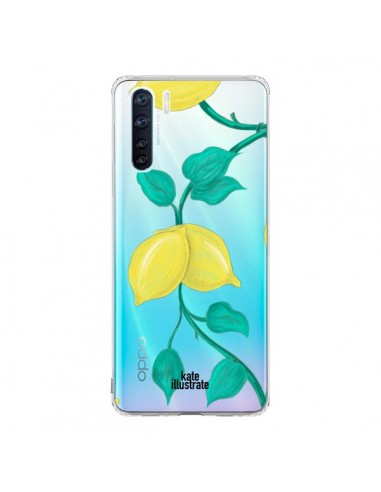 Coque Oppo Reno3 / A91 Lemons Citrons Transparente - kateillustrate